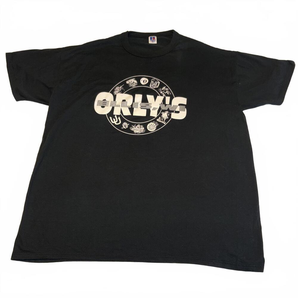 Orly's Vintage Bar Tshirt for Ellis City Wisconsin Black Graphic TShirt Mens XL